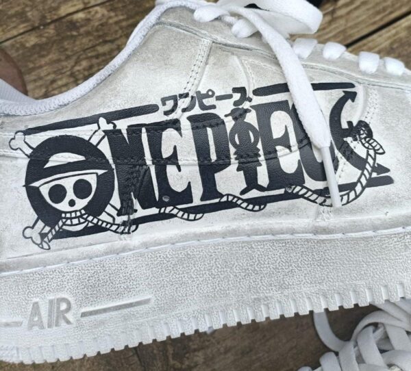 Custom Nike Air Force 1 One Piece Manga Monkey Comics Luffy