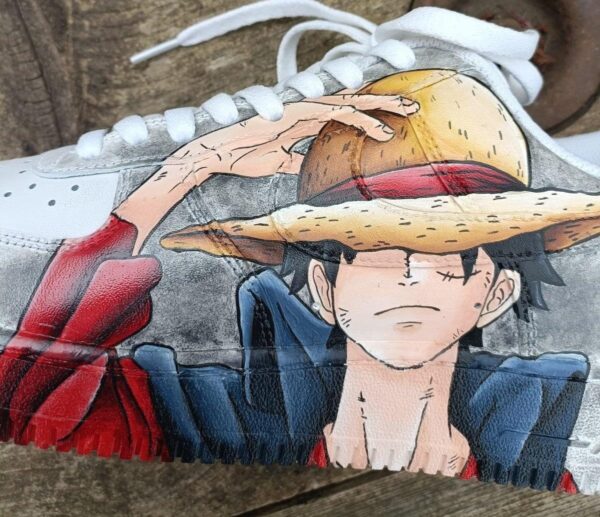 Custom Nike Air Force 1 One Piece Manga Monkey Comics Luffy