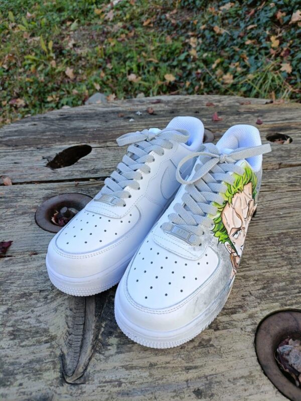 Custom Nike Air Force 1 One Piece Manga Monkey Comics Zoro