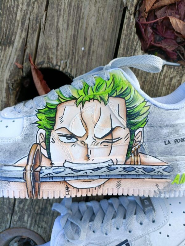 Custom Nike Air Force 1 One Piece Manga Monkey Comics Zoro