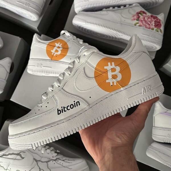 Custom Nike Air Force 1 x Bitcoin Crypto