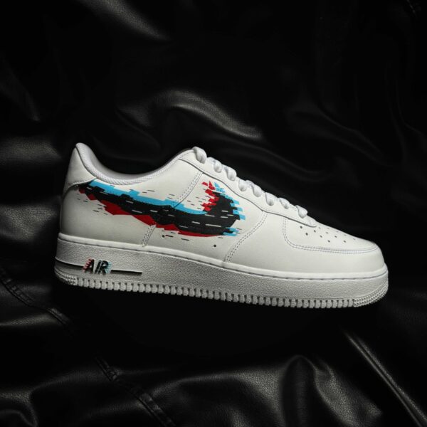 Custom Nike Air Force 1 x Glitch Sneakers