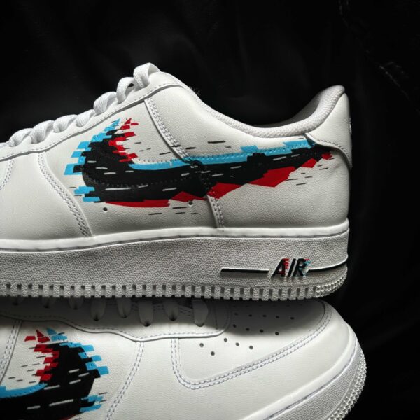 Custom Nike Air Force 1 x Glitch Sneakers