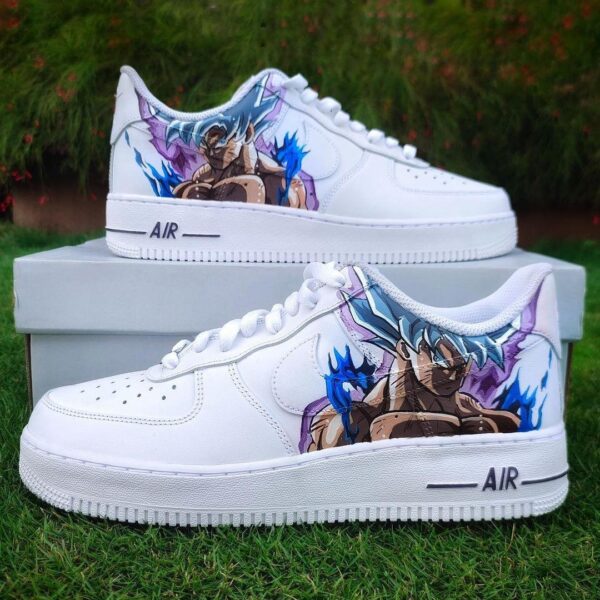 Custom Nike Air Force 1 x Goku Uktra Instinct Dragon Ball Z