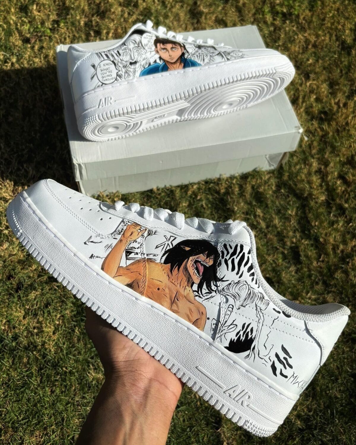 Custom Nike Air Force 1 x Levi x Titan Sneakers