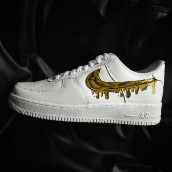 Custom Nike Air Force 1 x Liquid Golden Drip