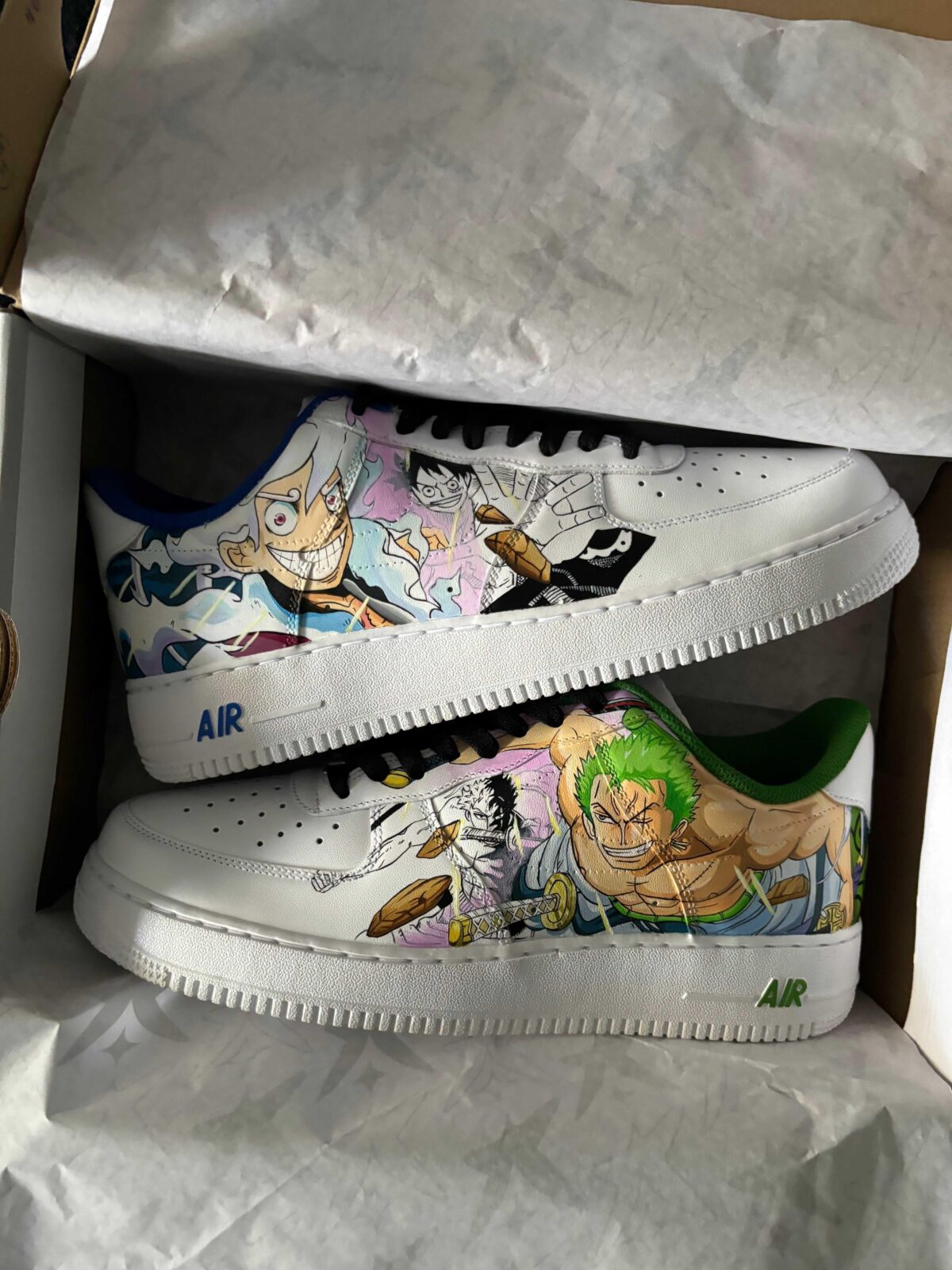 Custom Nike Air Force 1 x Luffy x Zoro