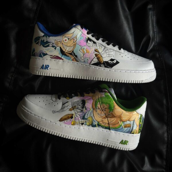 Custom Nike Air Force 1 x Luffy x Zoro