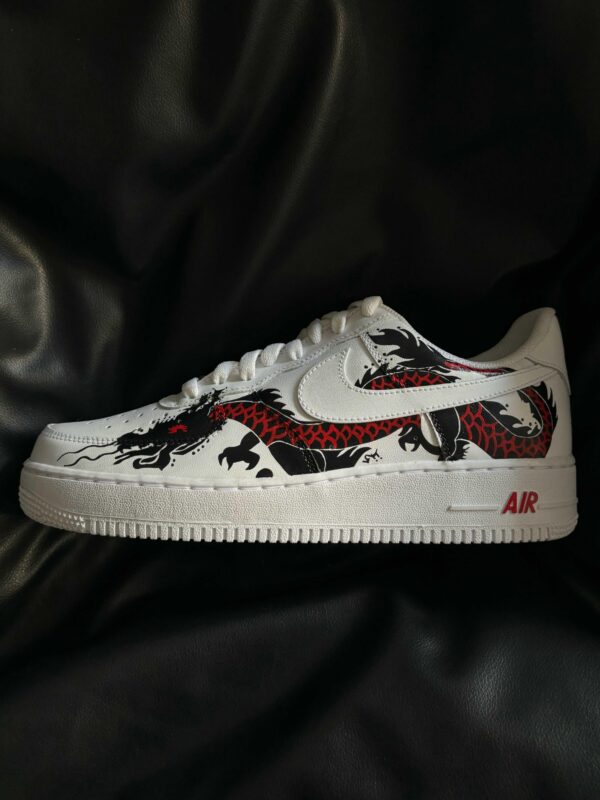 Custom Nike Air Force 1 x Mismatched Dragon