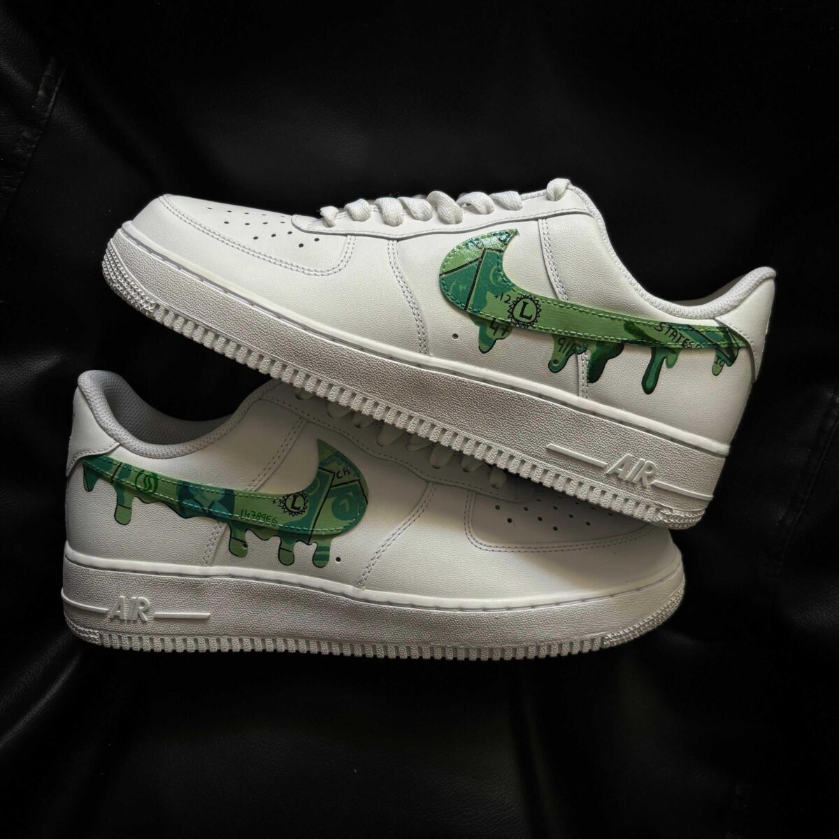 Custom Nike Air Force 1 x Money Themed