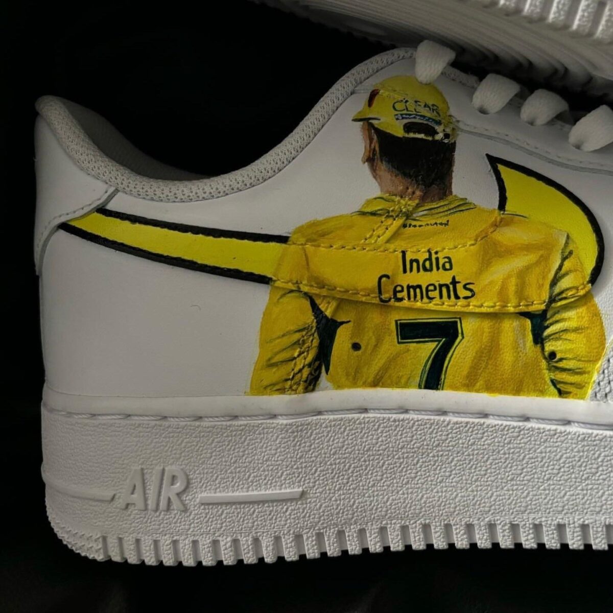 Custom Nike Air Force 1 x MS Dhoni Sneakers