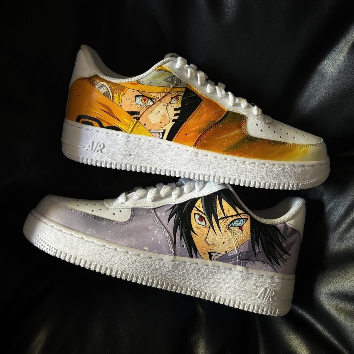 Custom Nike Air Force 1 x Naruto x Sasuke