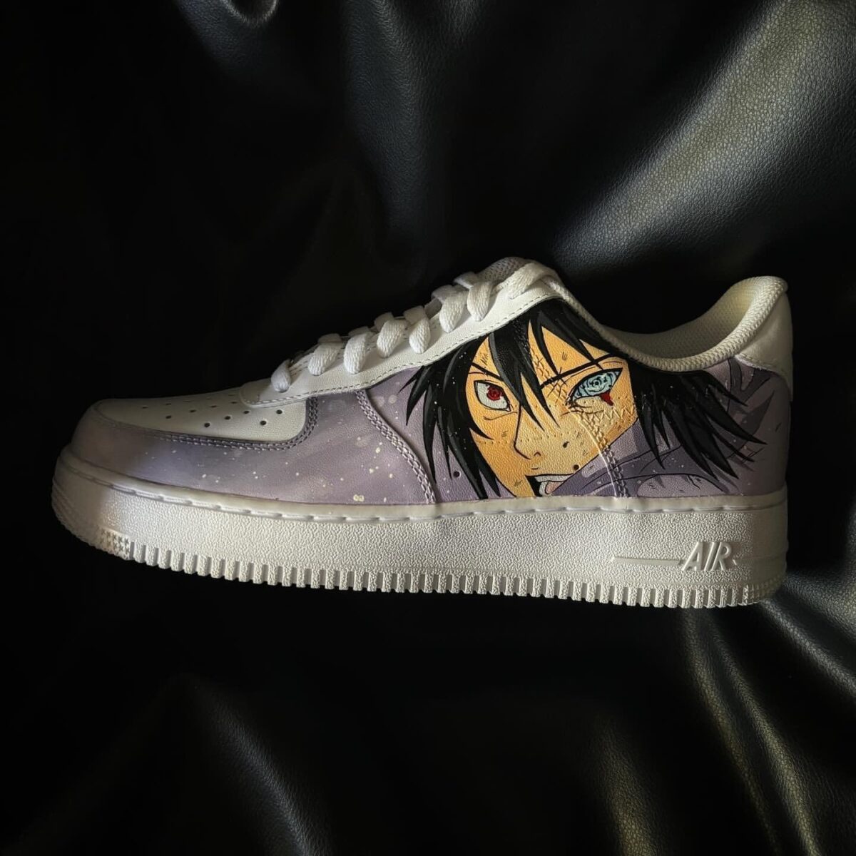 Custom Nike Air Force 1 x Naruto x Sasuke