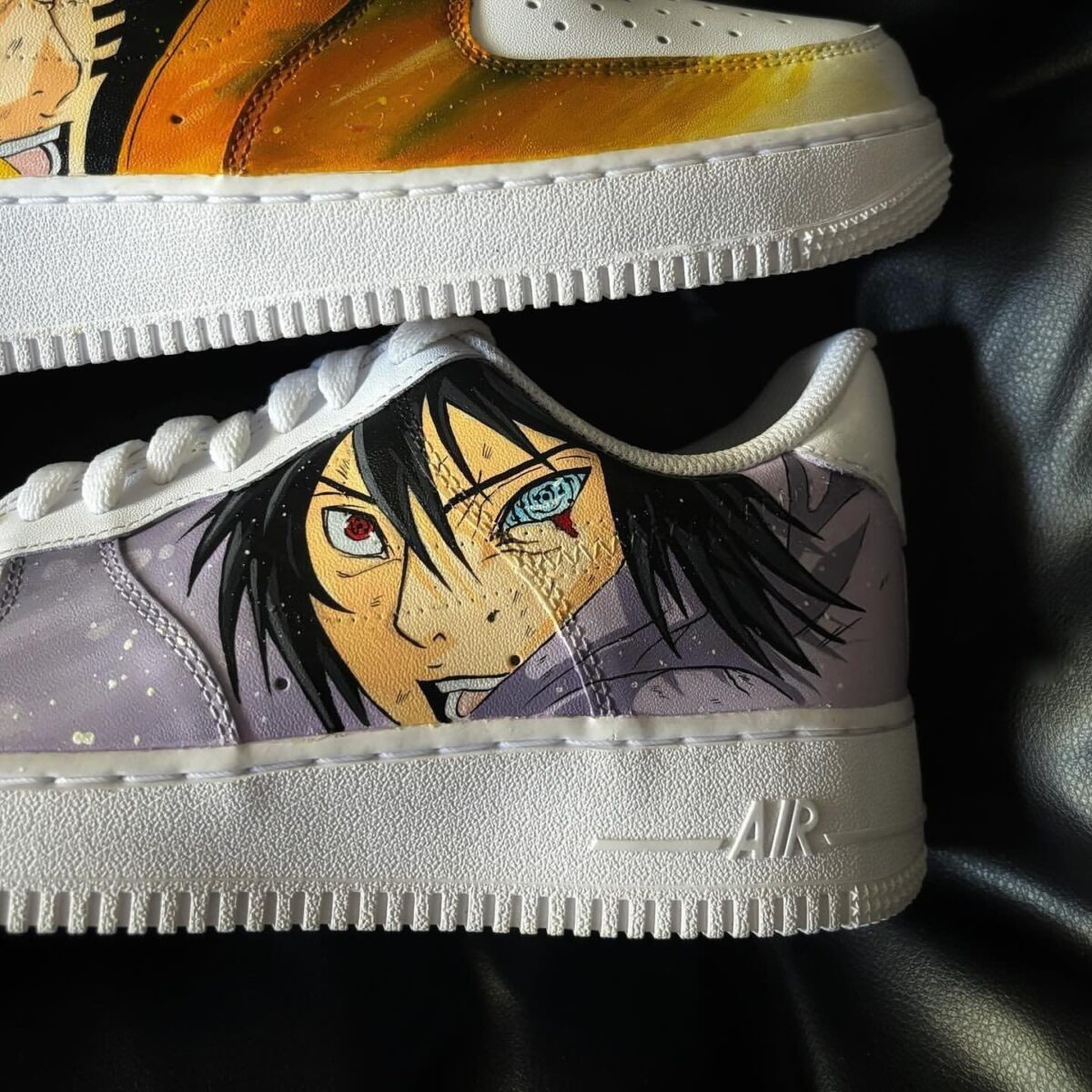 Custom Nike Air Force 1 x Naruto x Sasuke