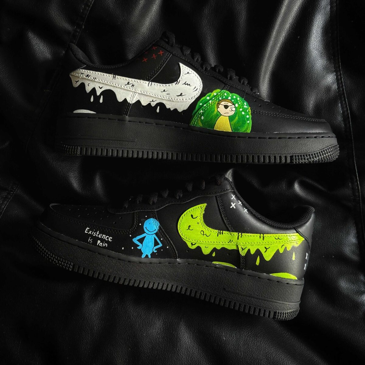 Custom Nike Air Force 1 x Rick and Morty