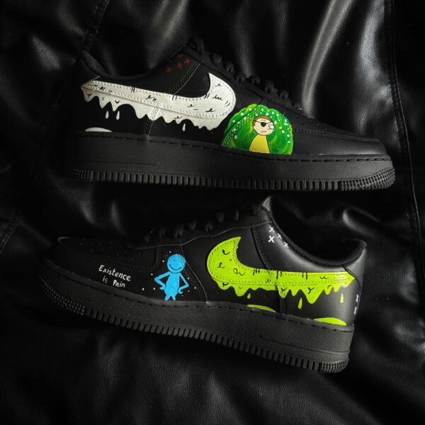 Custom Nike Air Force 1 x Rick and Morty