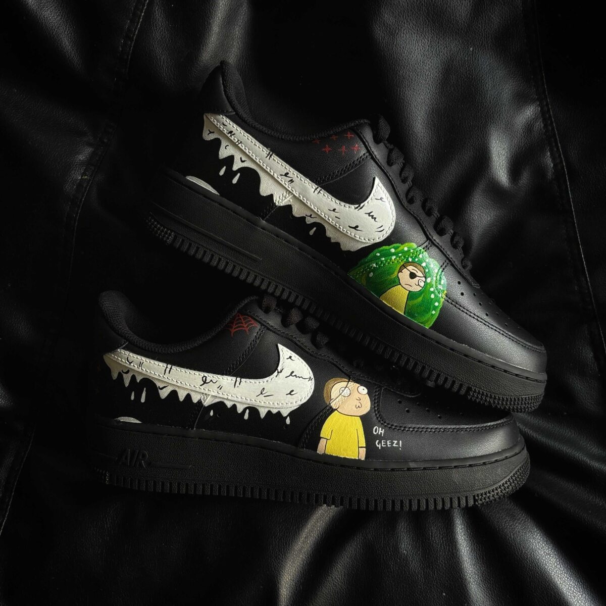 Custom Nike Air Force 1 x Rick and Morty