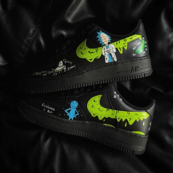 Custom Nike Air Force 1 x Rick and Morty