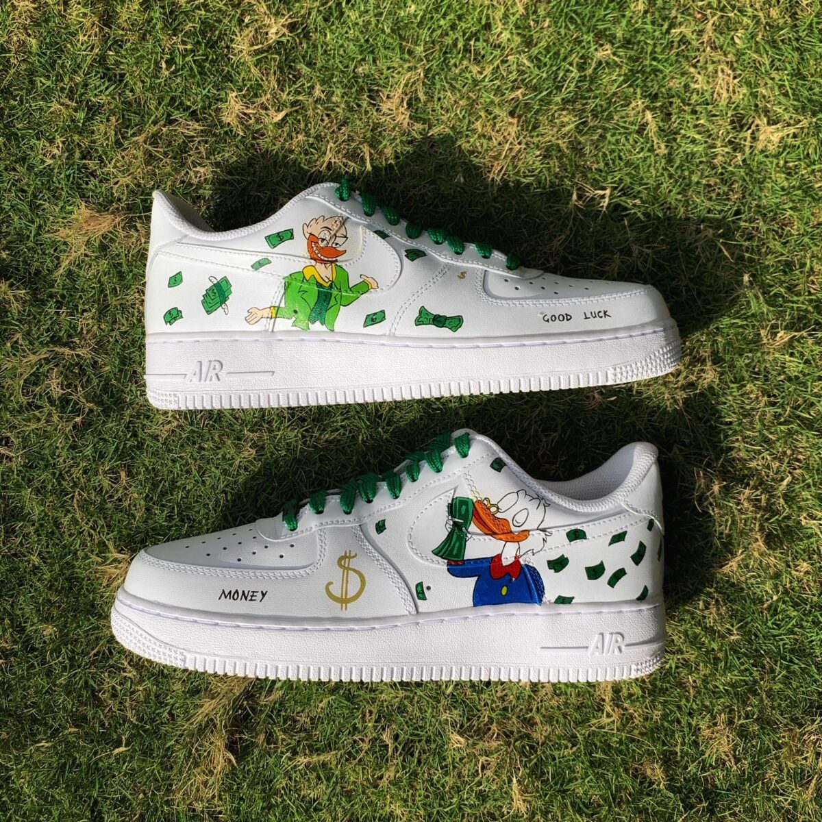 Custom Nike Air Force 1 x Scrooge McDuck