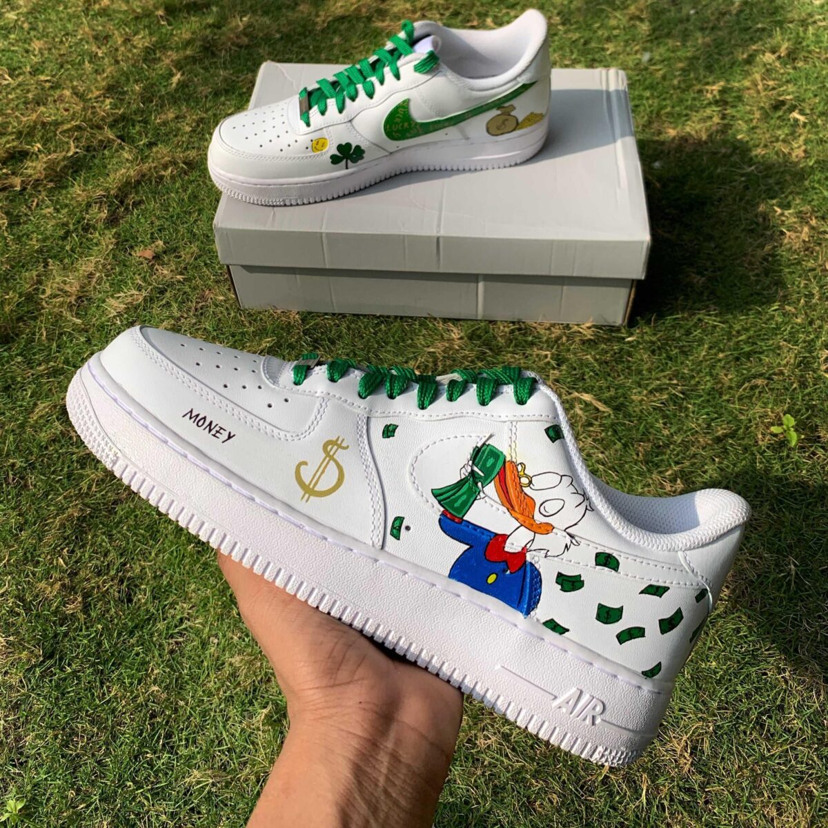 Custom Nike Air Force 1 x Scrooge McDuck