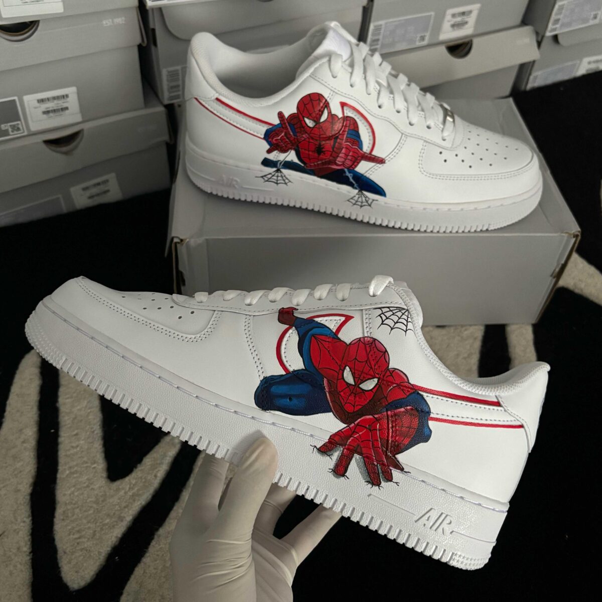 Custom Nike Air Force 1 x Spiderman