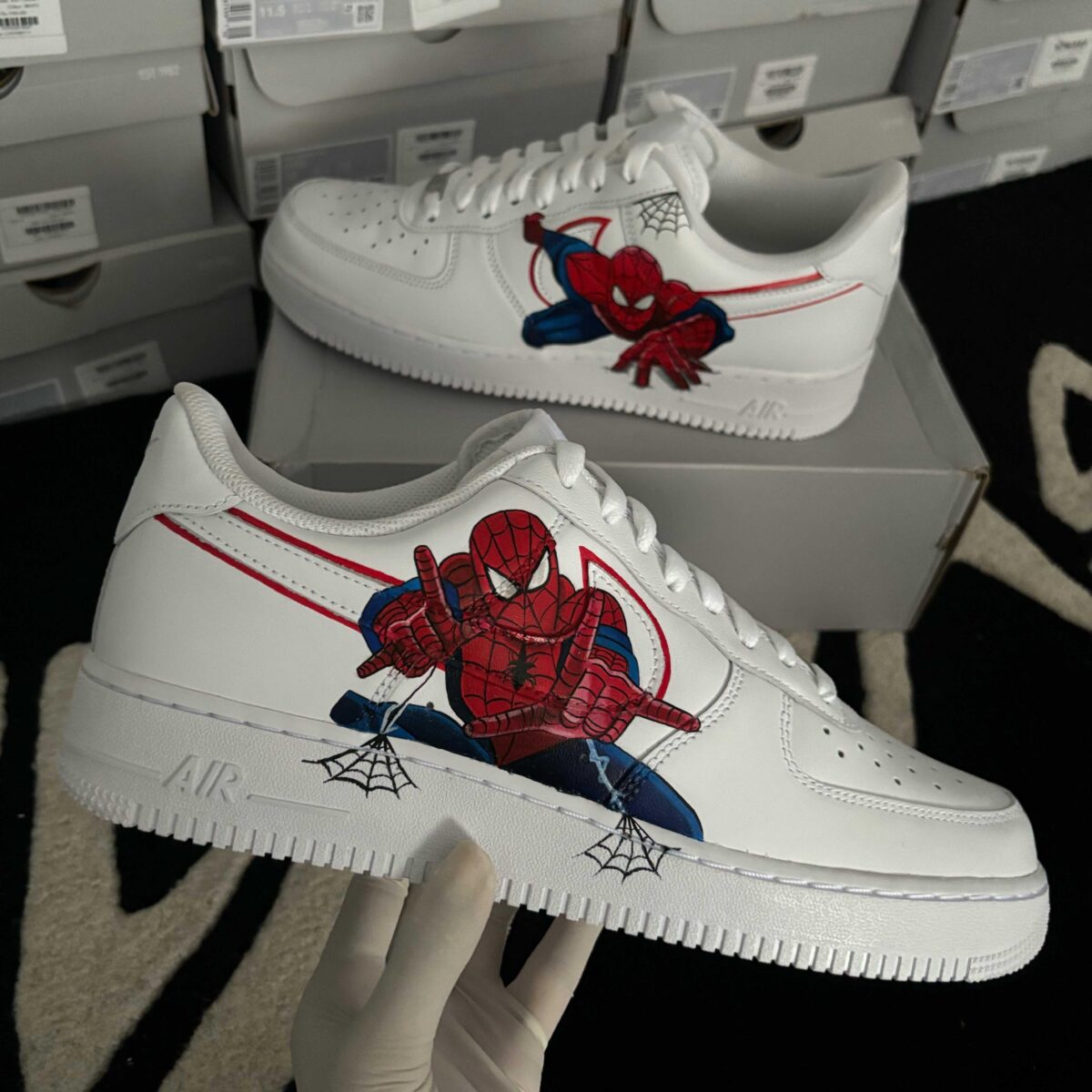 Custom Nike Air Force 1 x Spiderman