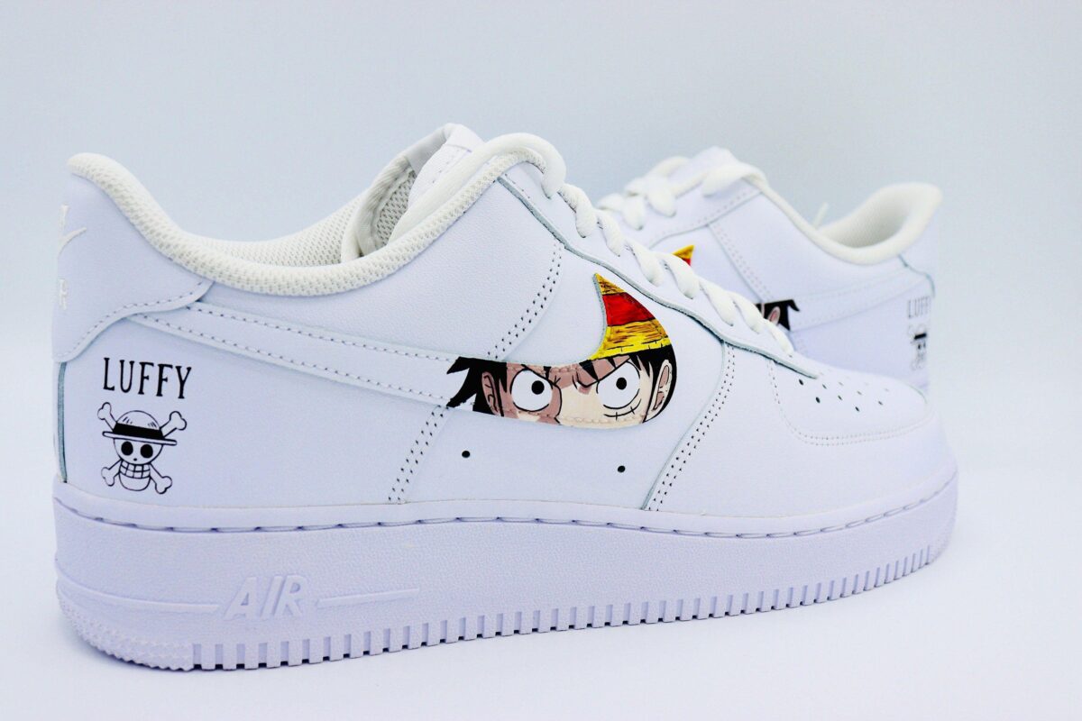 Custom Nike Air Force 1 x Zoro And Luffy Swoosh