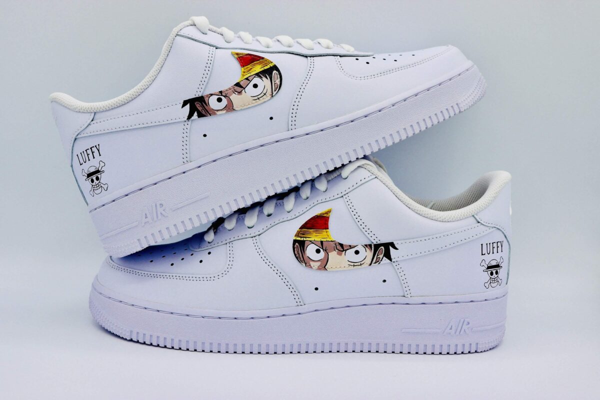 Custom Nike Air Force 1 x Zoro And Luffy Swoosh