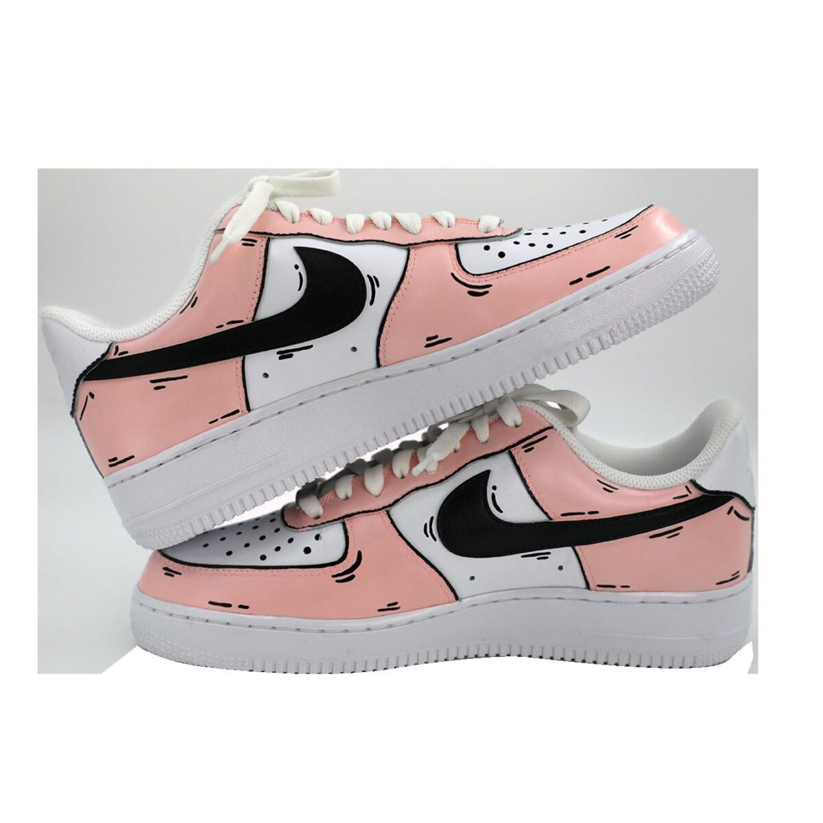 Custom Peach Air force 1