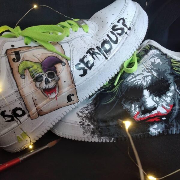 Custom Shoes Hand-Painted Air Force 1 It Horror Joker