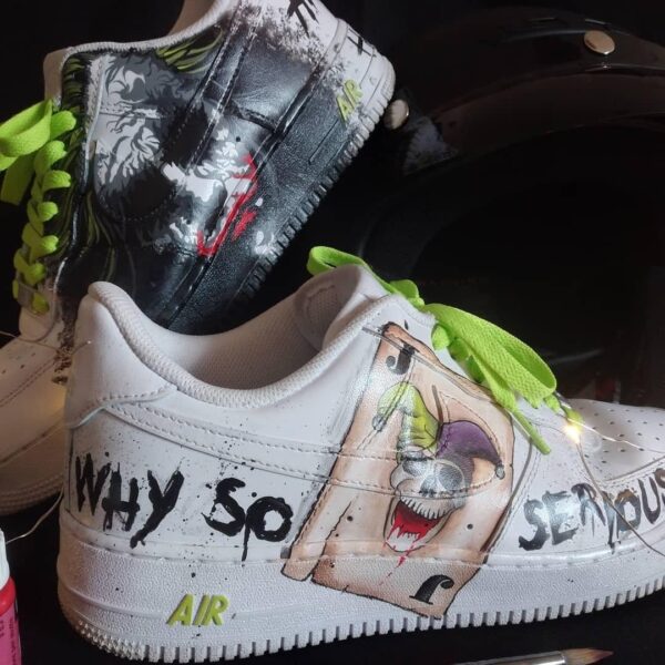 Custom Shoes Hand-Painted Air Force 1 It Horror Joker