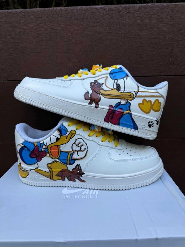 Donald Duck Anime Vibes Custom Air Force 1 Street Style Sneakers