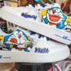 Doraemon Anime Custom Air Force 1 HandPainted Sneaker Art