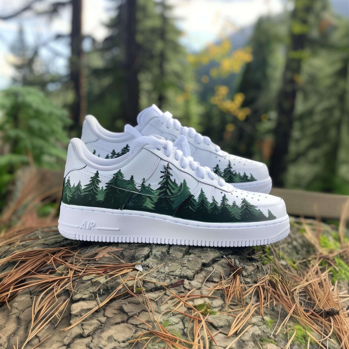 Forest Custom Nike Air Force 1s