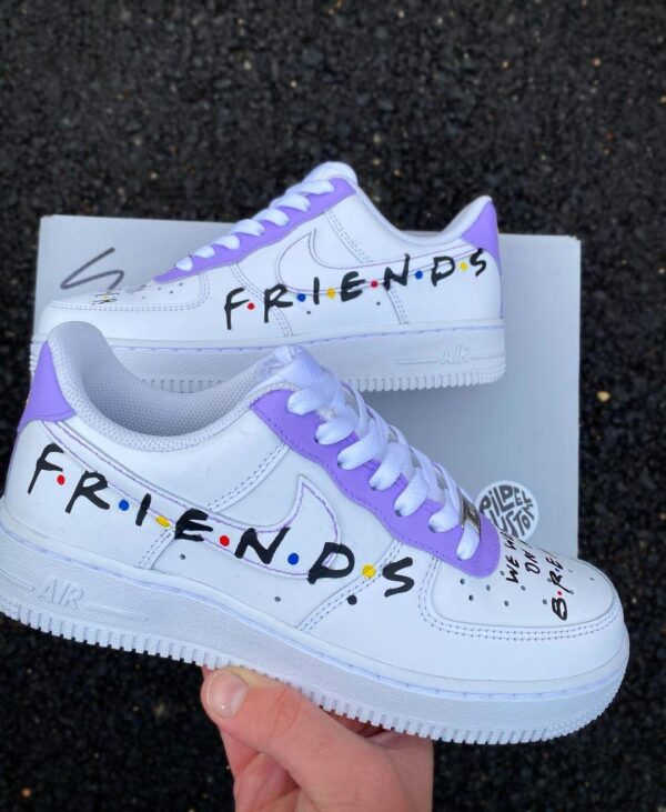 Friends themed design Nike Air Force 1s