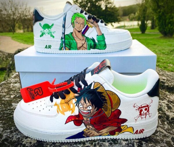 Nike Air Force 1 One piece Luffy vs Zoro 1