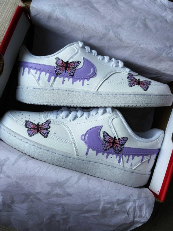 Nike Court Vision x lavender butterfly drip