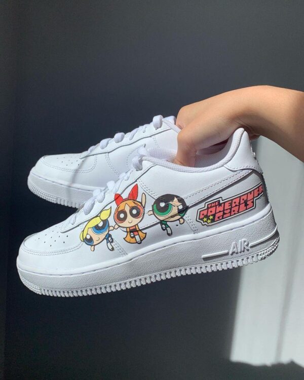 Powerpuff Trio Nike Air Force 1s