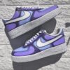 Purple Monochrome Effect Nike Air Force 1s