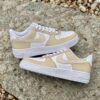 Stylish Beige Custom Air Force 1 Sneakers