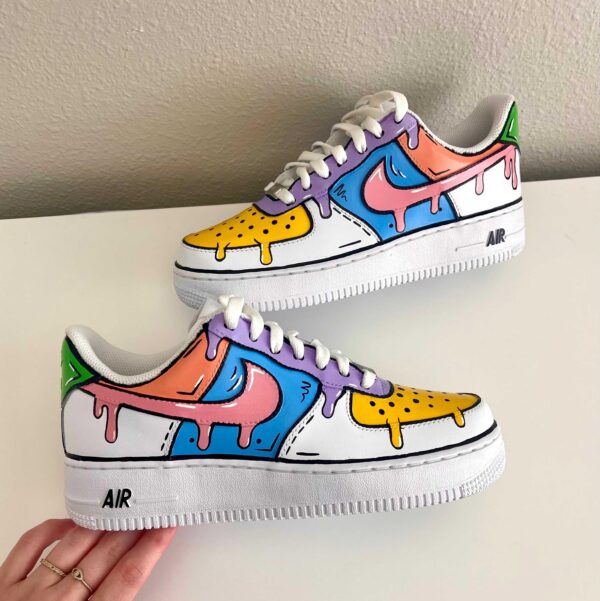 Vibrant Custom Air Force 1 Sneakers Your Perfect Gift Choice