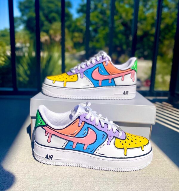 Vibrant Custom Air Force 1 Sneakers Your Perfect Gift Choice