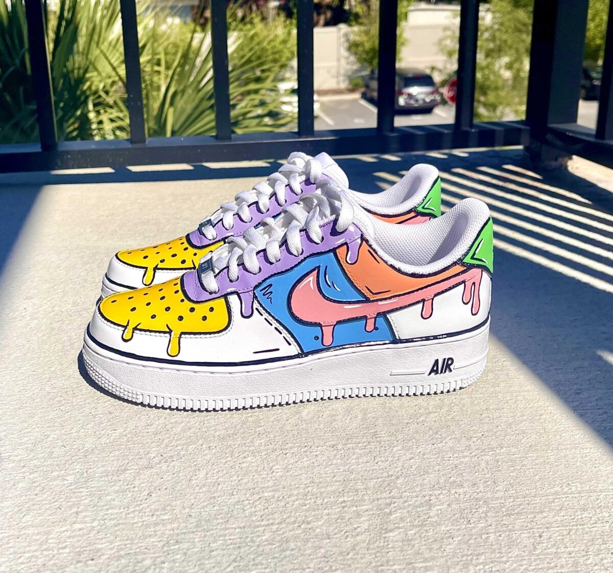 Vibrant Custom Air Force 1 Sneakers Your Perfect Gift Choice